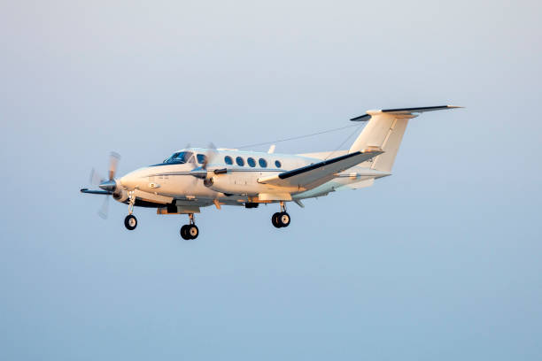 Luqa, Malta - August 27, 2023: US Air Force Beech C-12D Huron (A200CT) (REG: 83-0495) in an updated scheme without the blue nose and engines.