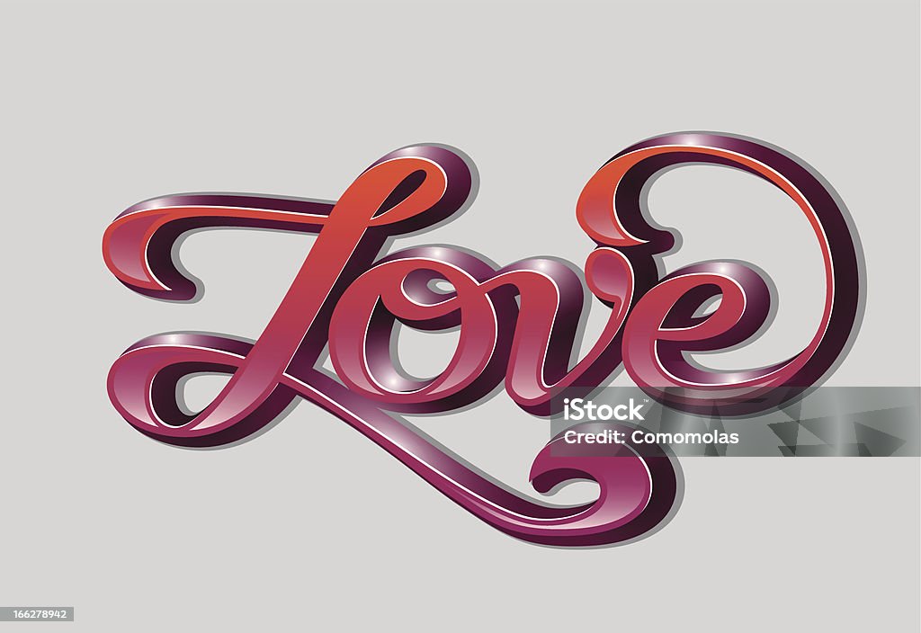 Love» - Векторная графика Алфавит роялти-фри