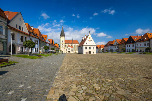 istock Medieval historical square Bardejov, UNESCO site, Slovakia 1662799117