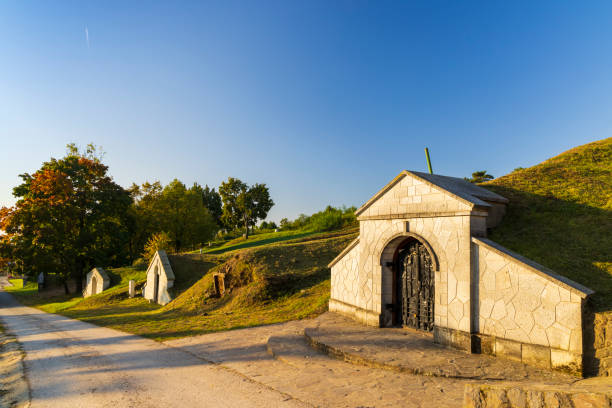 istock Traditional wine cellars in Tolcsva, Great Plain, North Hungary 1662801217