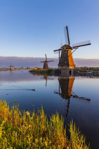 istock Traditional Dutch windmills in Kinderdijk - Unesco site, The Netherlands 1662808074