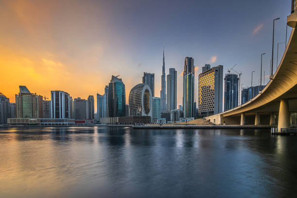 istock Sunset over Dubai skyline overlooking the city center 1662819930