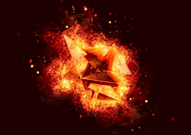 istock 3d illustration of burning fireball 1662833556