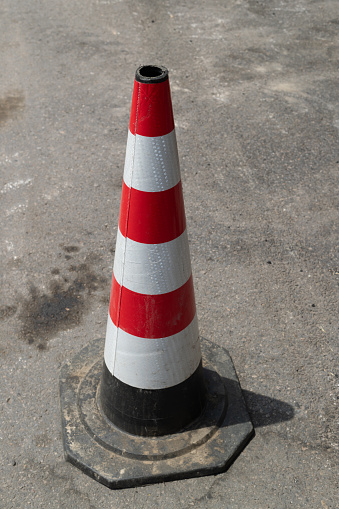 Traffic red cones, roadworks cones