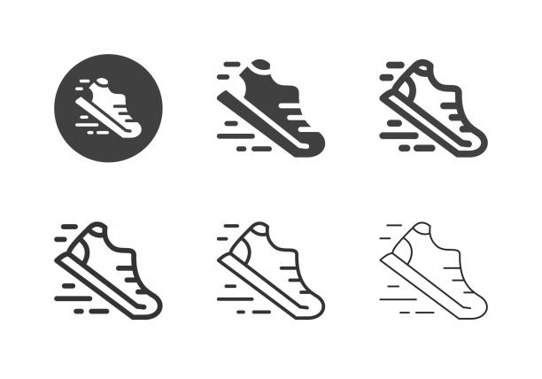 Sneaker Icons Multi Series Vector EPS File.