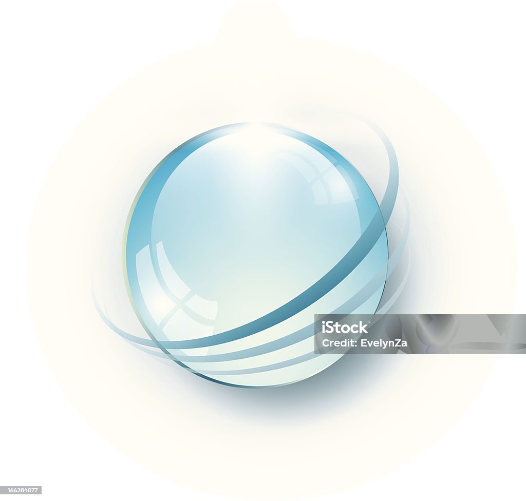 Globo di vetro blu - arte vettoriale royalty-free di Ambiente