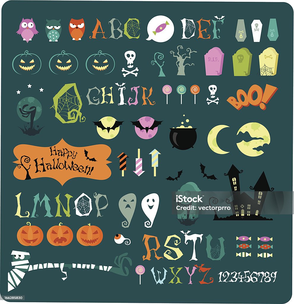 Halloween - Lizenzfrei Abstrakt Vektorgrafik