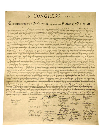 The Declaration of Independence. ..  full size.