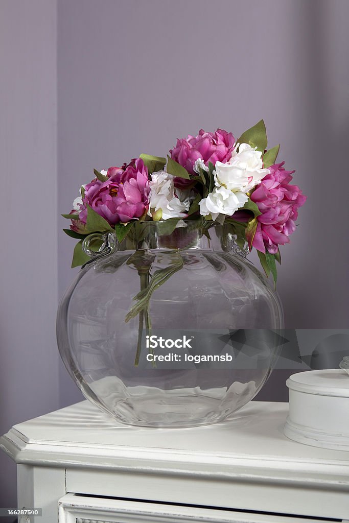 artivicial peonía Rosa y blanco - Foto de stock de Belleza libre de derechos