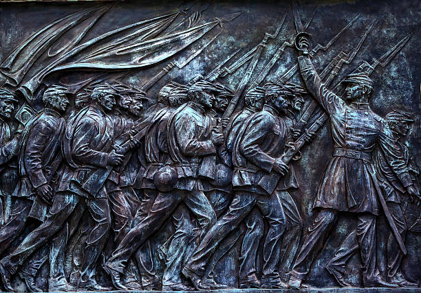 żołnierze południowych stanów zjednoczonych grant statua memorial w waszyngtonie dc capitol hill - symbol president ulysses s grant usa zdjęcia i obrazy z banku zdjęć