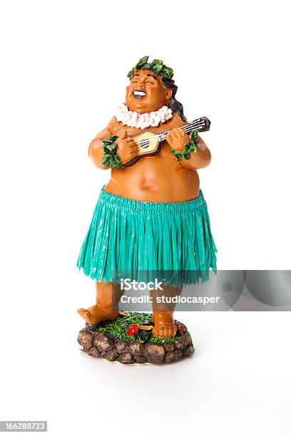 Hula Doll Stock Photo - Download Image Now - Souvenir, Doll, White Background