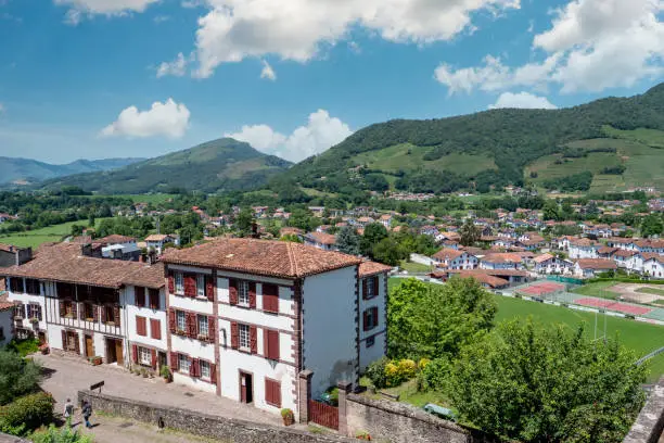 Photo of Pretty village of Saint Jean Pied de Port, Pyrenes mountains, France