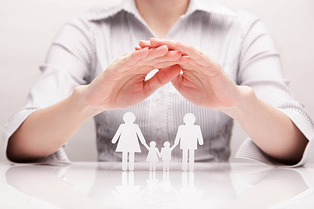 istock Hands hug the family 166295730