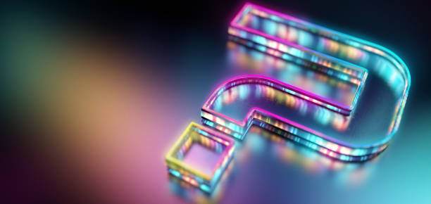 istock Got questions? Vibrant modern question mark on digital background 3D render 1662968045