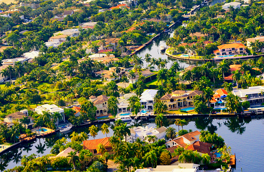 Homes, Miami Beach, Florida, USA.