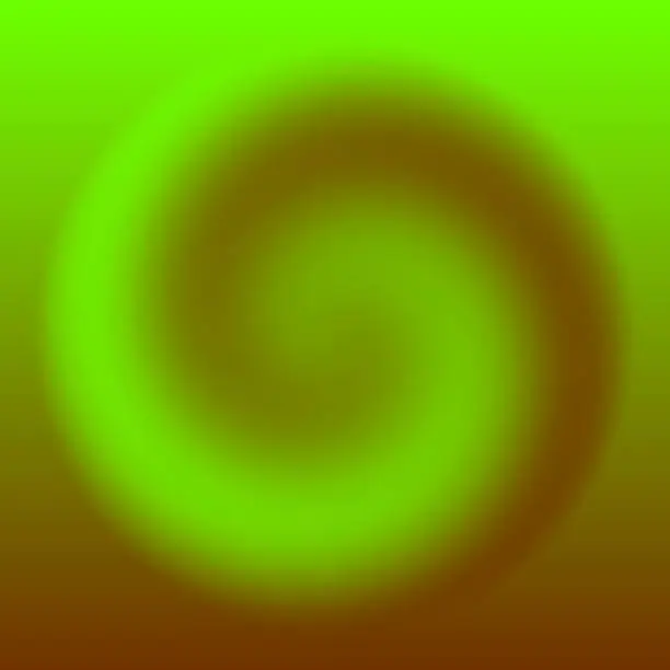 Vector illustration of Green swirl on an abstract gradient background