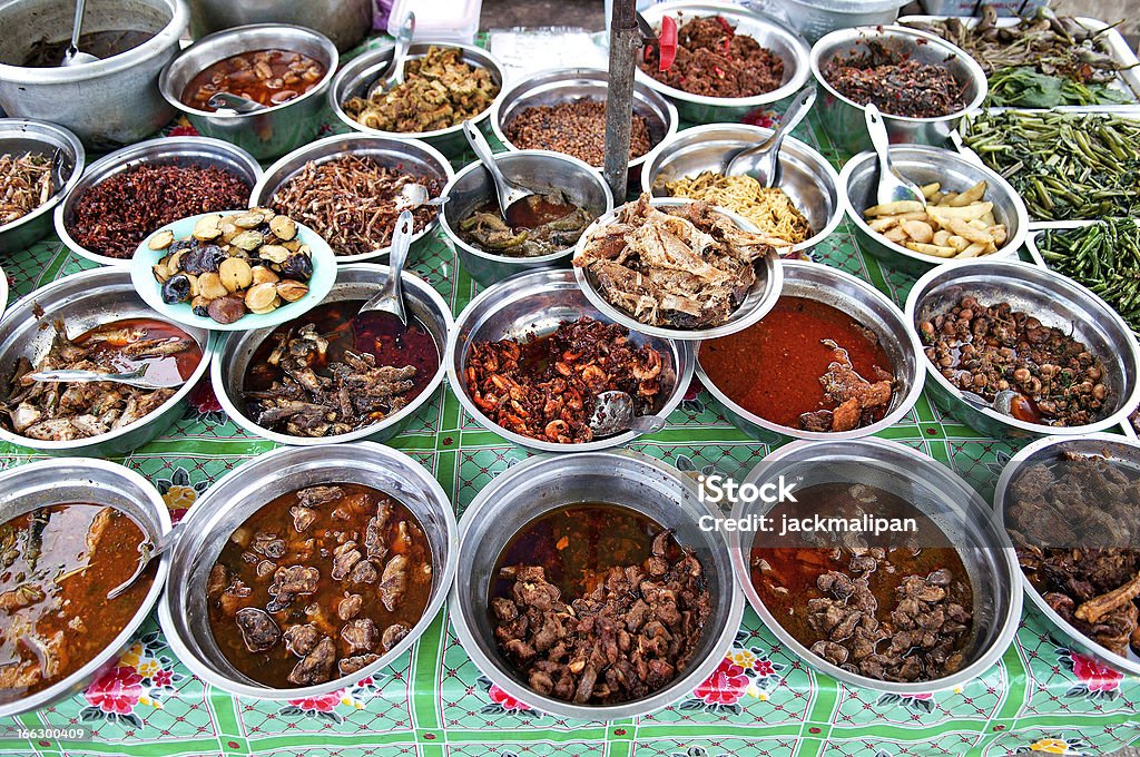 Yangon Myanmar Burma cuisine food Yangon Myanmar Burma cuisine market food Asia Stock Photo