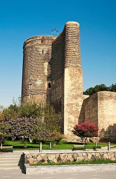 istock maidens tower in baku azerbaijan 166300572