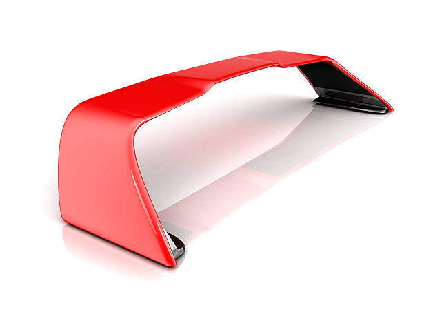 Spoiler Spoiler car on white background (done in 3d) spoiler stock pictures, royalty-free photos & images
