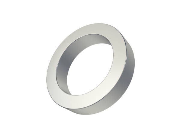 istock Metal ring isolated on white background. 1663021205