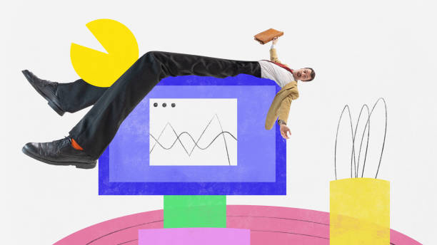istock Employee, office workers having many tasks to finish, deadlines of projects, analytical research. Overworking. Contemporary art collage. 1663029315