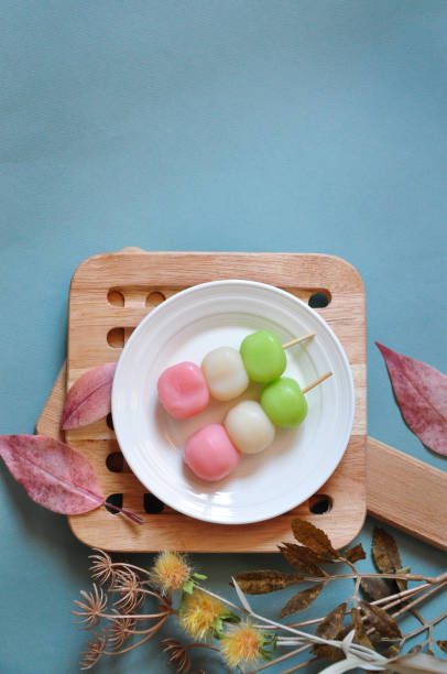 istock Top view of Japanese Dessert Dango 1663041119