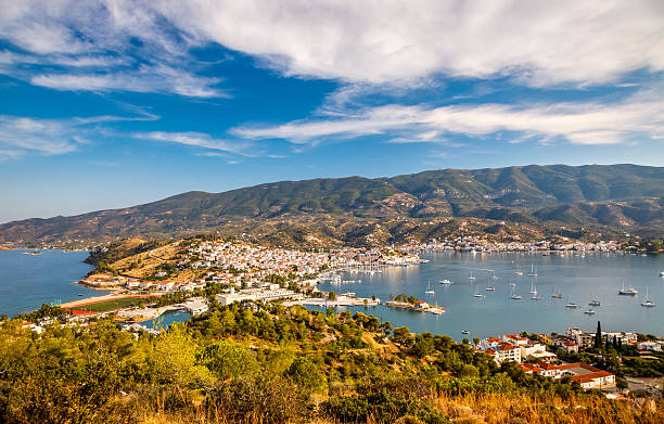 istock Aerial view on Poros and Galatos 166304500