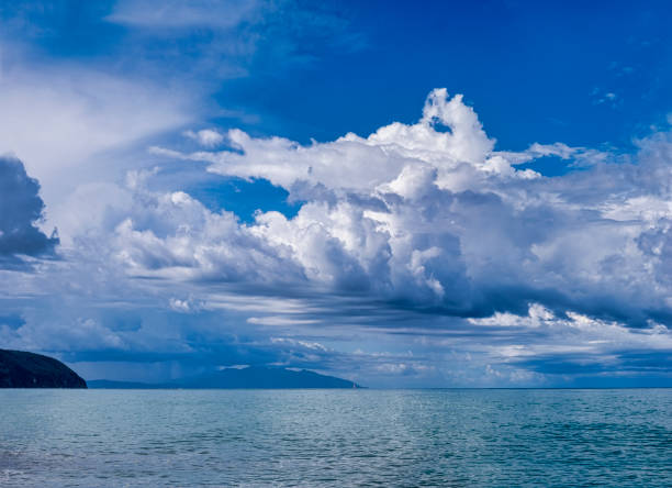 storm clouds over the Island of Elba