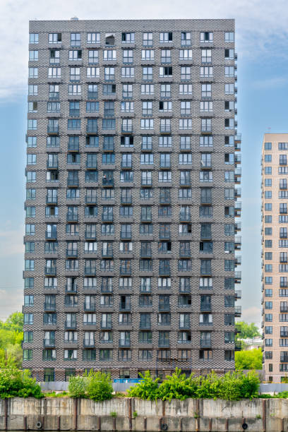 istock Facade of a house under construction. odern building industry. 1663062222