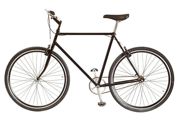 bicicleta em branco - bicycle pedal imagens e fotografias de stock