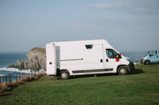 istock Camper van by the sea 1663078695