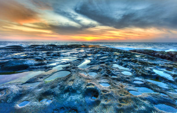 Sunset on the tip of Borneo, Malaysia