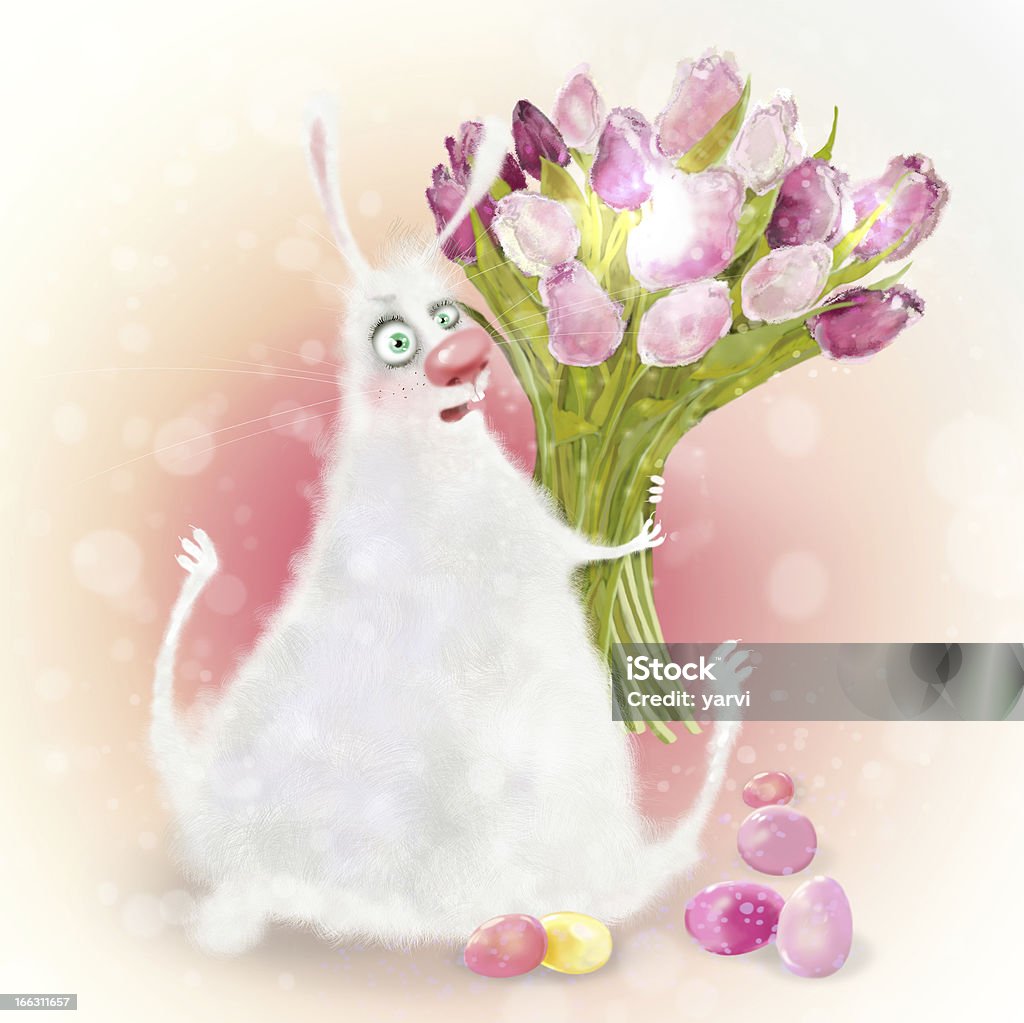 easter bunny - Lizenzfrei Blume Stock-Illustration