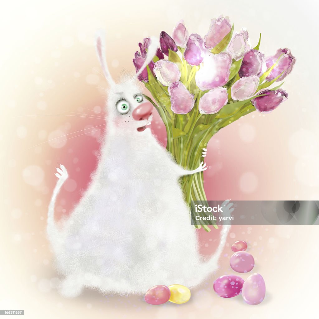 Conejo de pascua - Ilustración de stock de Animal libre de derechos