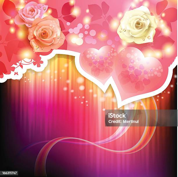 Valentinstagkarte Stock Vektor Art und mehr Bilder von Bildhintergrund - Bildhintergrund, Blatt - Pflanzenbestandteile, Blume