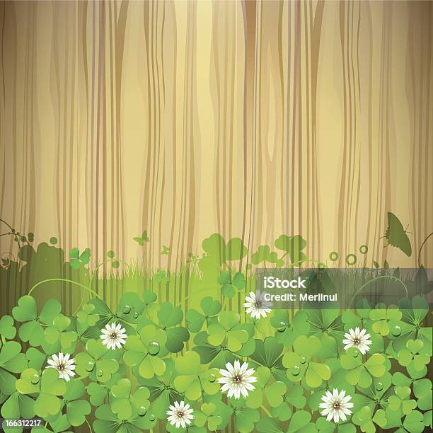 Sfondo Con Trifoglio - Immagini vettoriali stock e altre immagini di Colore verde - Colore verde, Creatività, Fiore