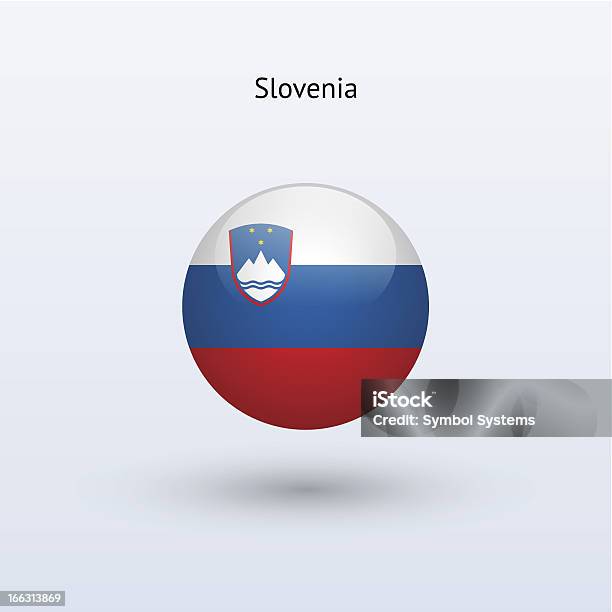 Vetores de Rodada Bandeira Da Eslovênia e mais imagens de Bandeira - Bandeira, Bandeira nacional, Computação Gráfica