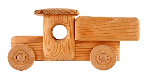 istock Wooden toy truck 166314270