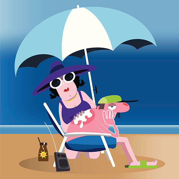 illustrations, cliparts, dessins animés et icônes de coup de soleil - moisturizing cream audio