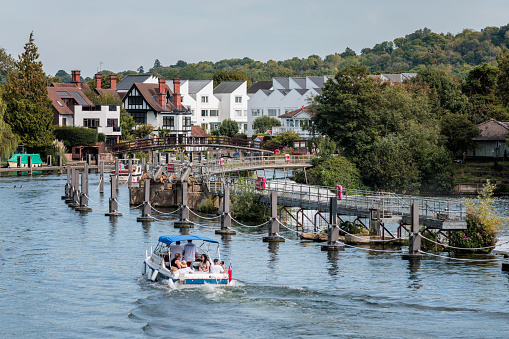 River thames and residential area in Marlow, Famous Travel destination in UK