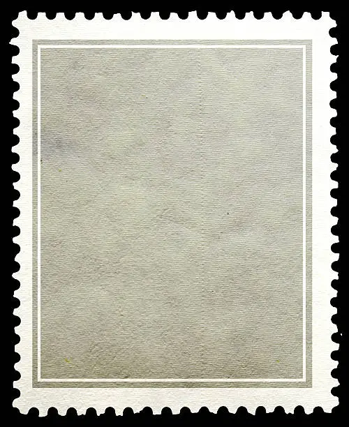 Stamp paper gray background.