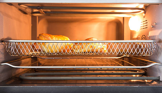 panadería en horno vista de frente - commercial kitchen bakery front view baking fotografías e imágenes de stock