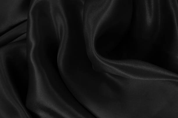 istock Black grey fabric texture background, detail of silk or linen pattern. 1663166216