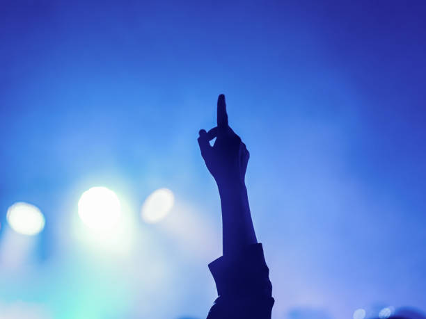 istock Hands up. Nightlife and disco concept. People dancing in club party. Selective Focus 1663203997