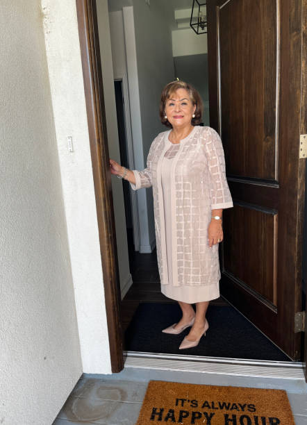 istock Senior Hispanic woman full length portrait 1663230204
