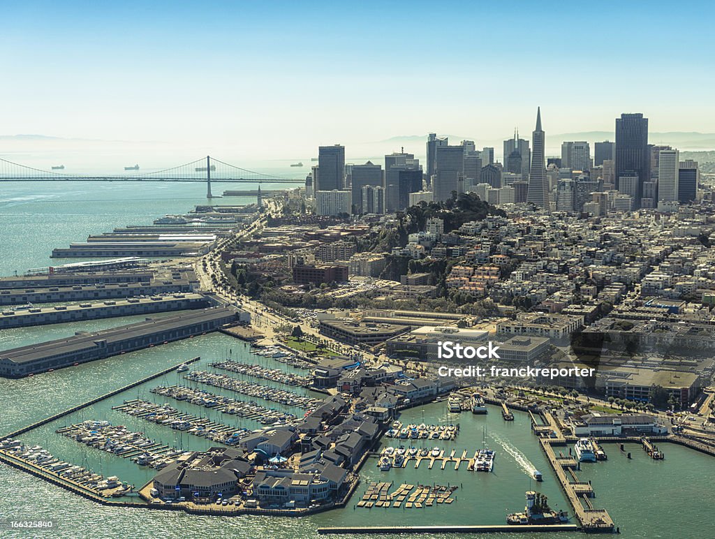 Сан-Франциско город Горизонт - Стоковые фото Вид с воздуха роялти-фри