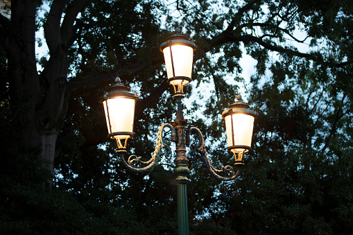 street lamps on the streets of venice