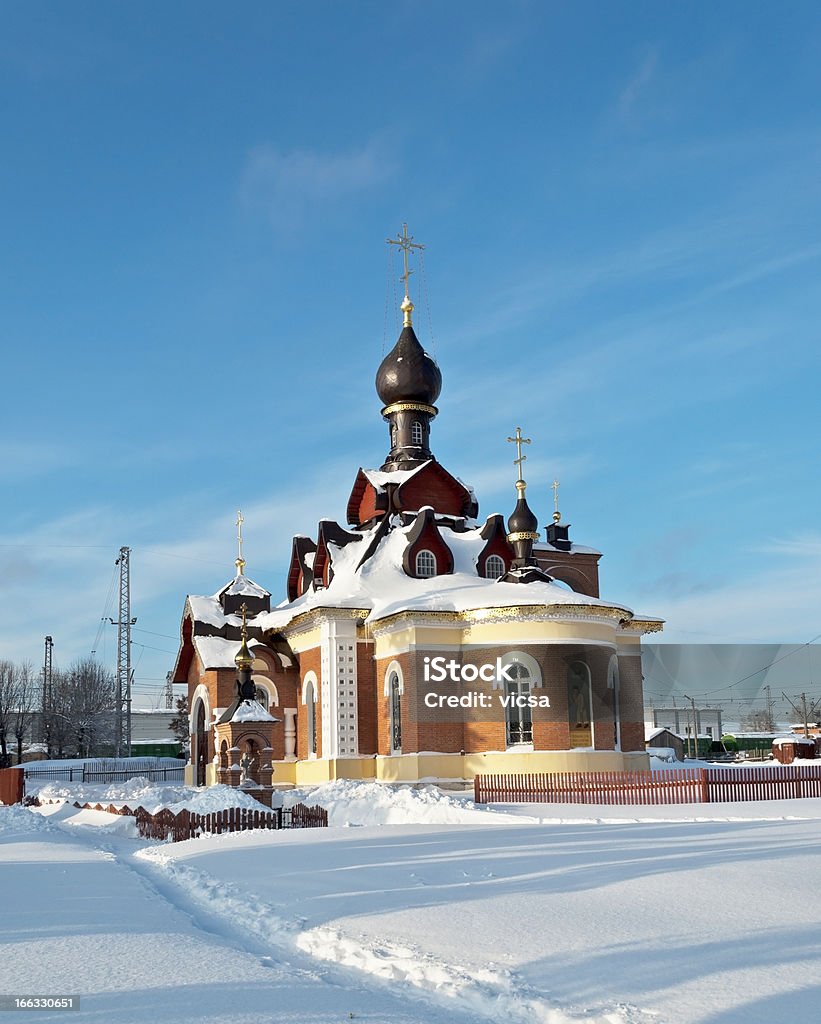 Igreja de St. Serafim Sarov em Aleksandrov - Foto de stock de Arquitetura royalty-free