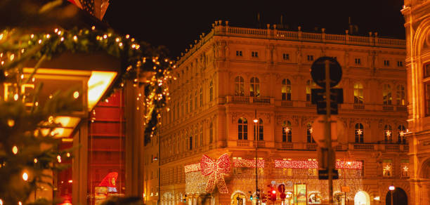 istock Christmas night cityscape in Vienna on december 1663313336