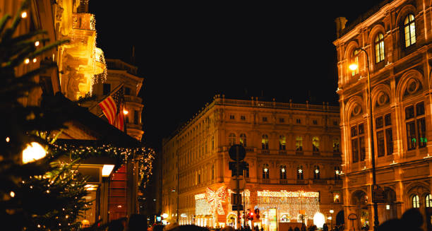 istock Christmas night cityscape in Vienna on december 1663317211